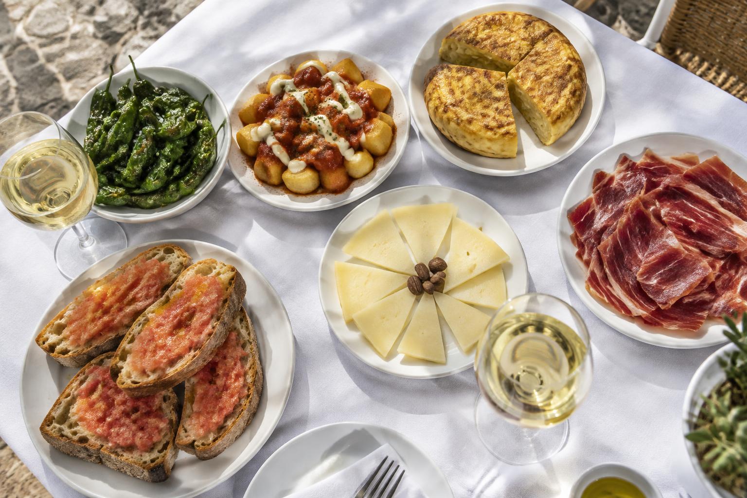 Ein Tisch voller Tapas